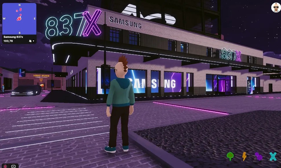Taking a tour through the metaverse (Image credit: Future)