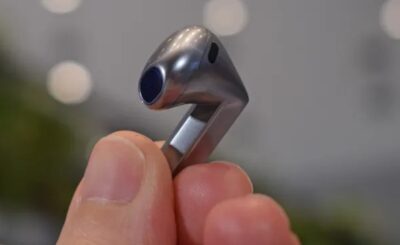 The Samsung Galaxy Buds 3 Pro earbuds have a distinct look (Image credit: Future)